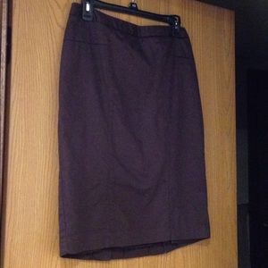 Brown pencil skirt
